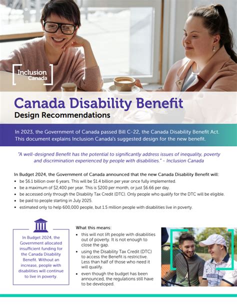 Canada Disability Benefit Design Recommendations