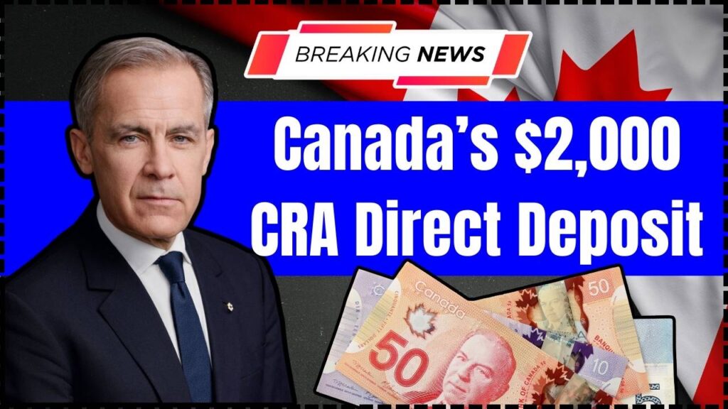 Canada’s $2,000 CRA Direct Deposit in October 2025