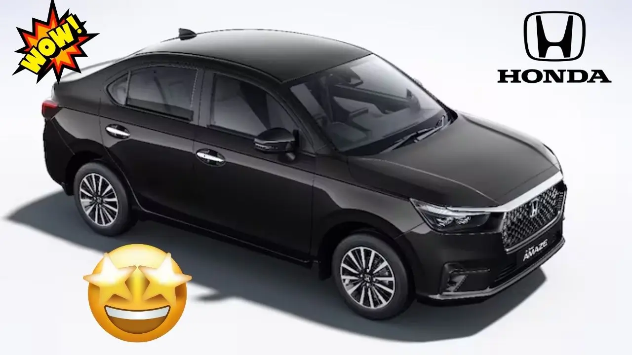 Honda Amaze Adds New ‘Crystal Black Pearl’ Colour Option in India