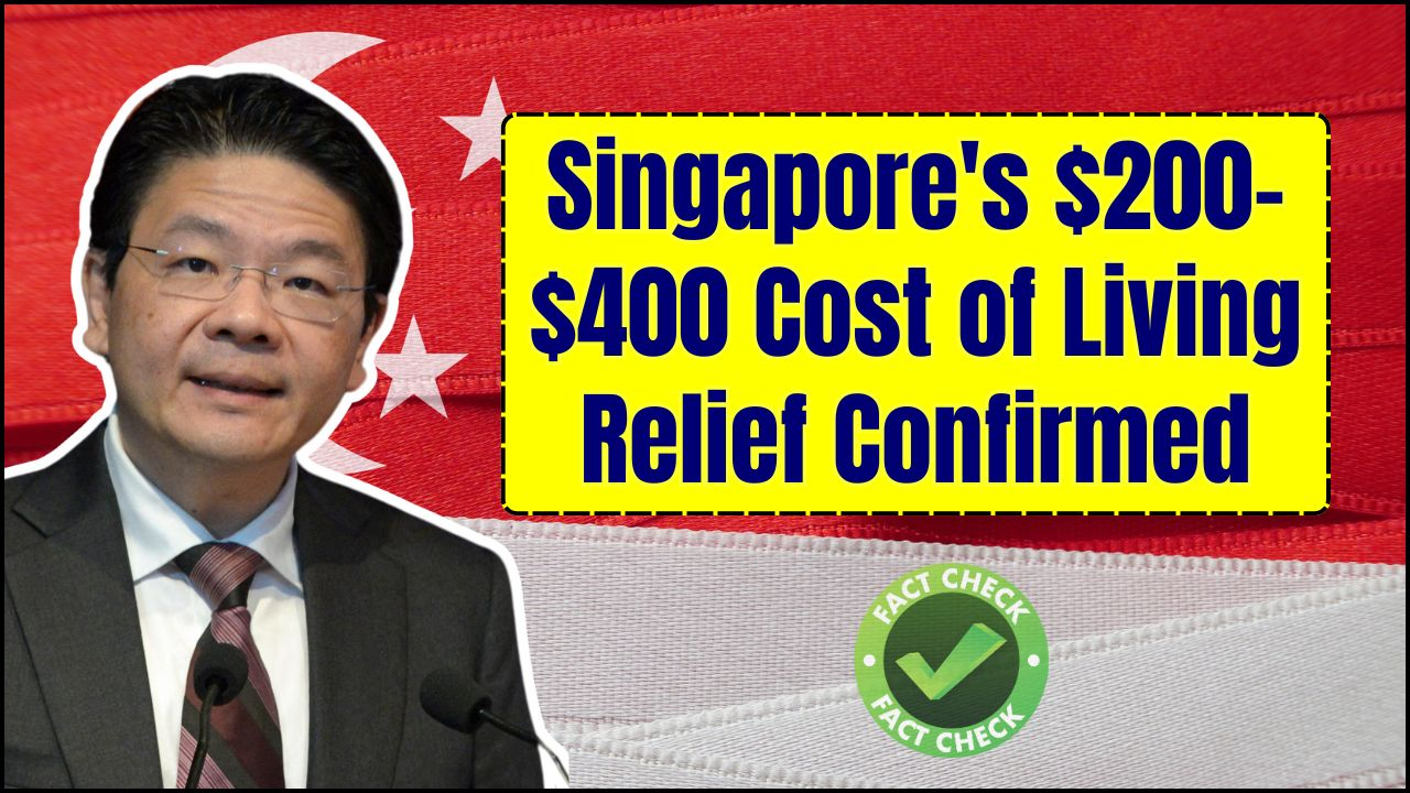 Singapore's $200–$400 Cost of Living Relief Confirmed