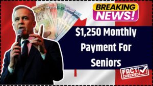 $1,250 Monthly Payment For Seniors