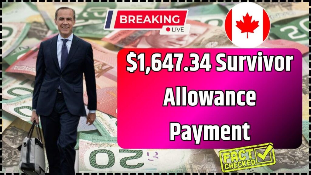 $1,647.34 Survivor Allowance Payment