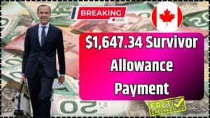 $1,647.34 Survivor Allowance Payment