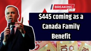 $445 coming as a Canada Family Benefit