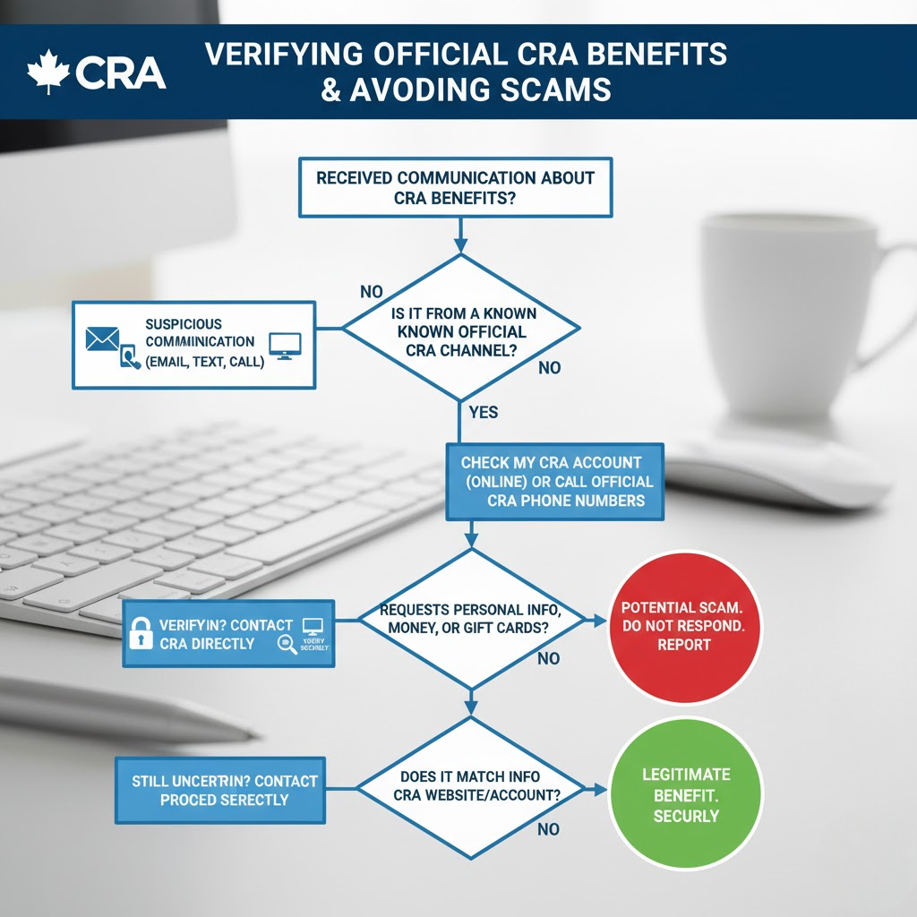 CRA benefits and avoid scams
