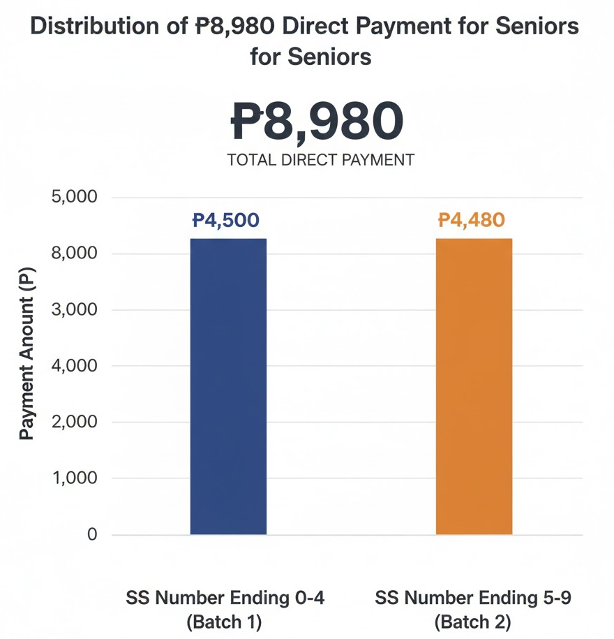 Distribution of the ₱8,980 direct payment for seniors-