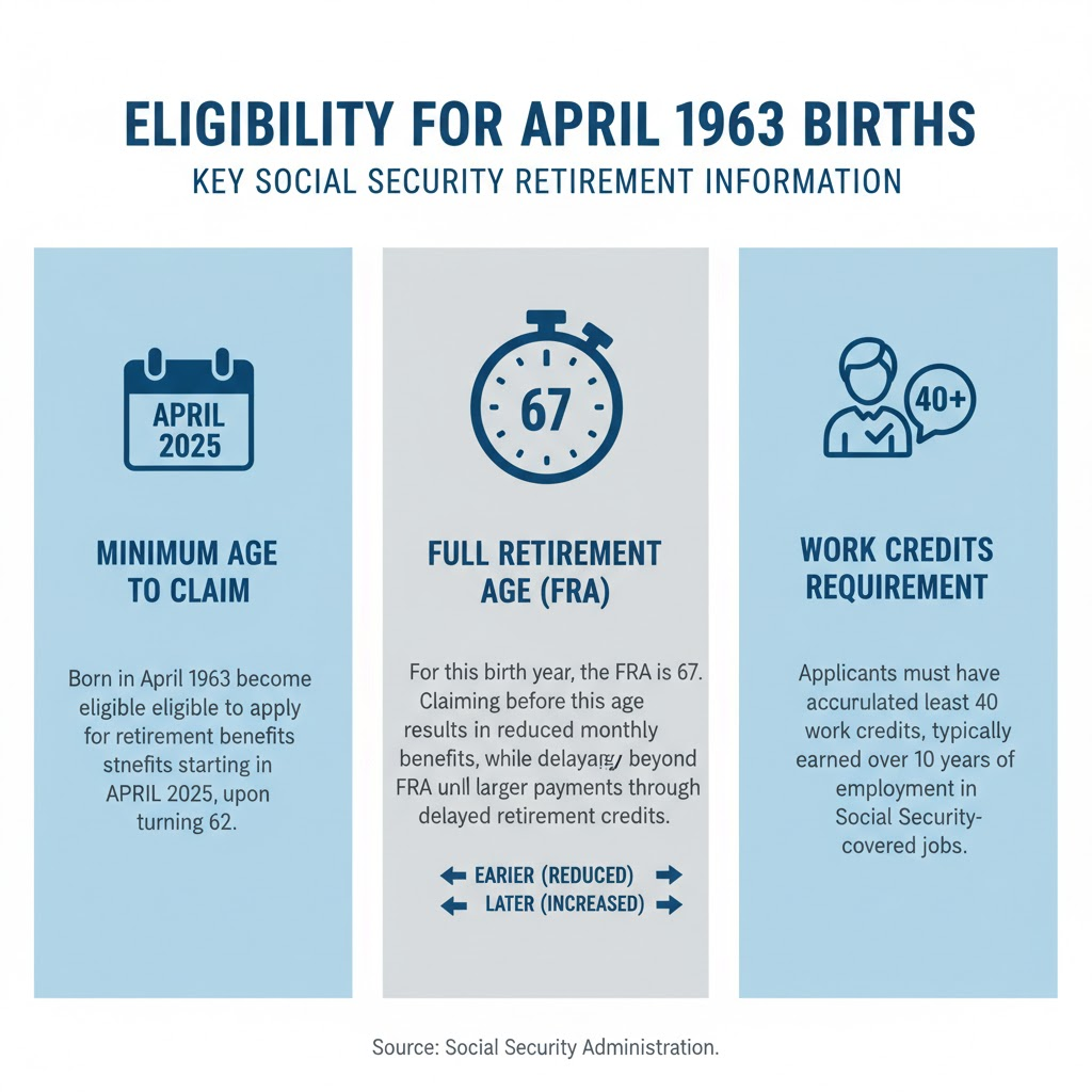 Eligibility for April 1963 Births