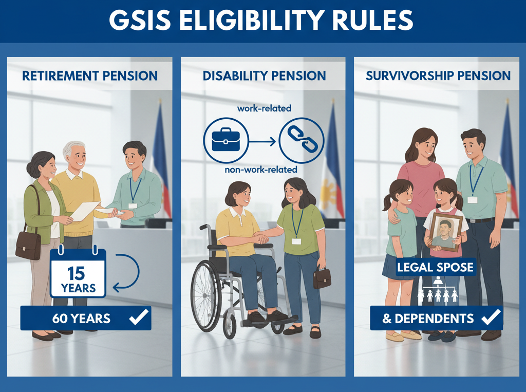 GSIS eligibility rules