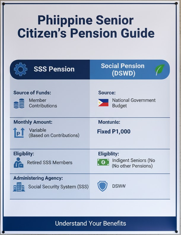 SSS Pension vs. Social Pension