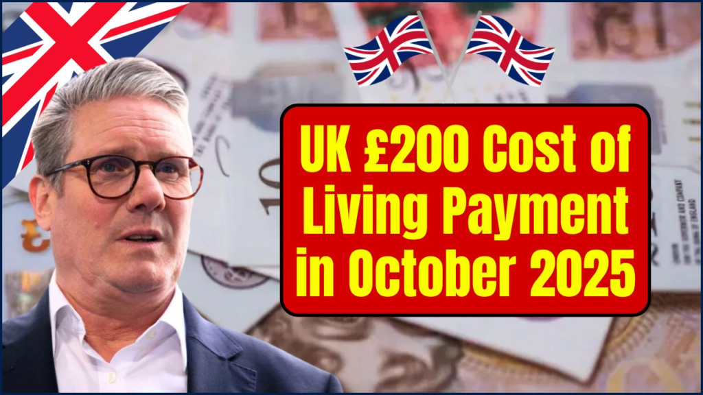 UK £200 Cost of Living Payment in October 2025