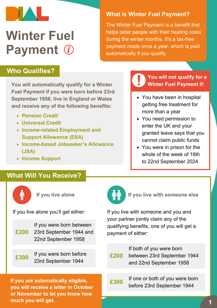 Winter Fuel Payment Statistics