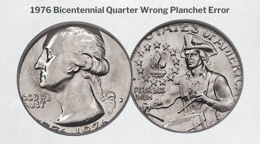 Coin with a Wrong Planchet or error type